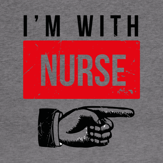 Im With Nurse Registered Nurses Hoodie Teepublic